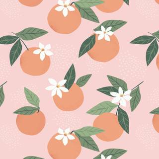 Cute orange wallpaper