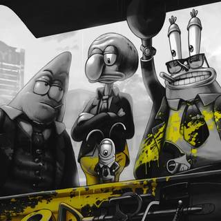 Gangster Squidward wallpaper