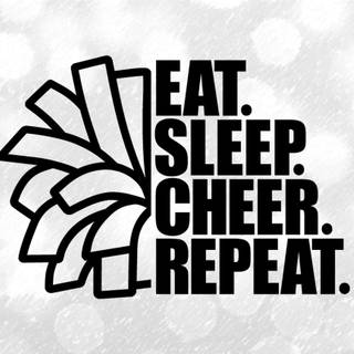 Eat Sleep Cheer wallpaper