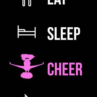 Eat Sleep Cheer wallpaper