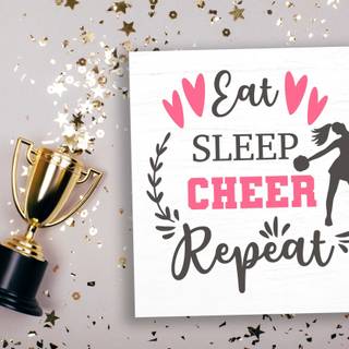 Eat Sleep Cheer wallpaper
