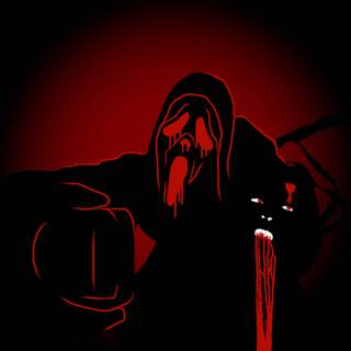 Aesthetic Ghostface desktop wallpaper