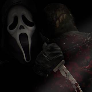 Aesthetic Ghostface desktop wallpaper