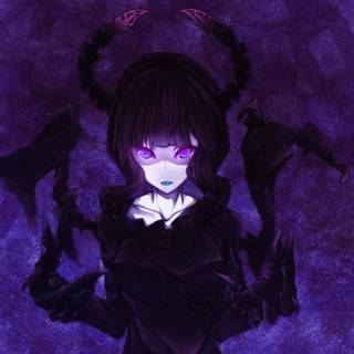 Anime girl purple PC wallpaper