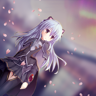 Anime girl purple PC wallpaper