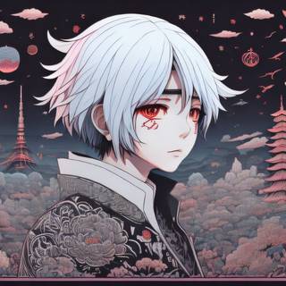 Digital anime wallpaper