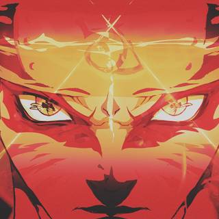 Red 90s anime wallpaper