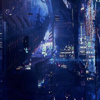 Digital anime wallpaper