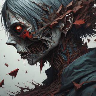 Digital anime wallpaper