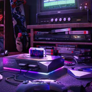 Retro purple 4k wallpaper