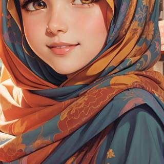 Digital anime wallpaper