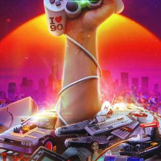 Retro gaming iPhone 4k wallpaper