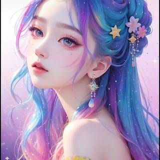 Digital anime wallpaper