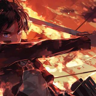 Digital anime wallpaper