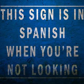 English or Spanish wallpaper