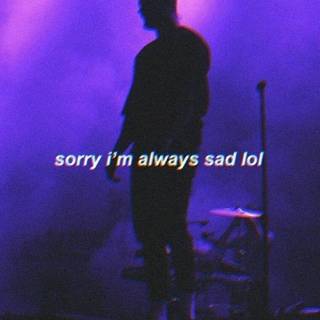 Sad quote purple wallpaper