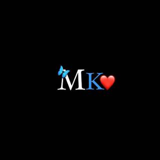 M with blue wallpaper