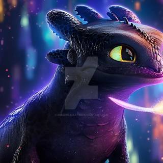 Toothless desktop wallpaper