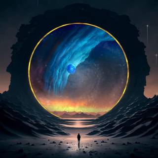 Space portal wallpaper