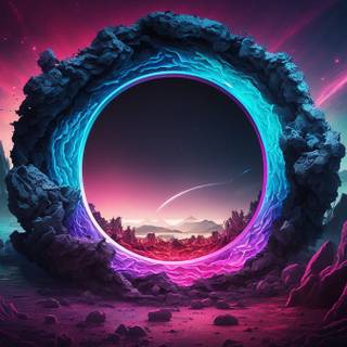 Space portal wallpaper