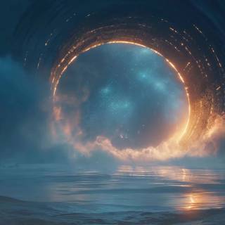 Space portal wallpaper