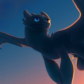 Night Fury phone wallpaper