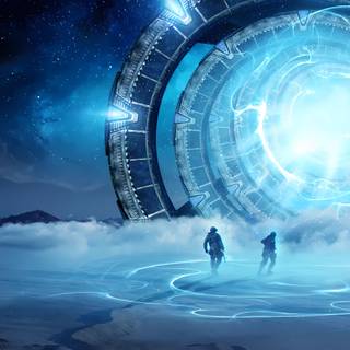 Space portal wallpaper