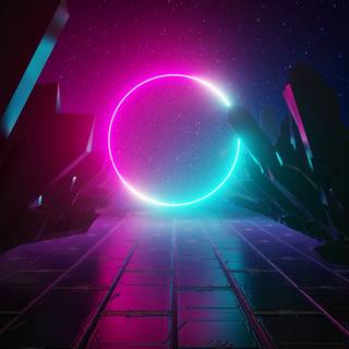Space portal wallpaper