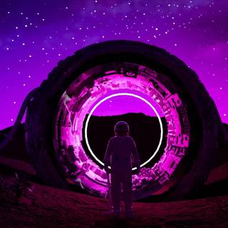 Space portal wallpaper