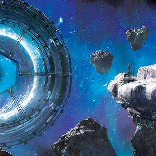 Space portal wallpaper