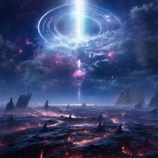 Space portal wallpaper