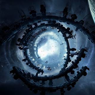 Space portal wallpaper