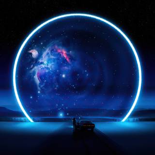 Space portal wallpaper