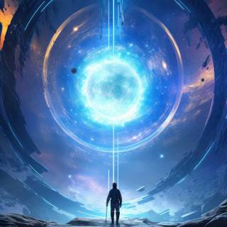 Space portal wallpaper