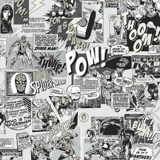 Black and white comics wallpaper