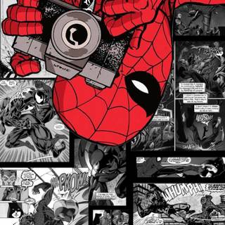 Black and white comics wallpaper