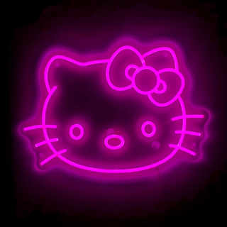 Hello Kitty neon wallpaper