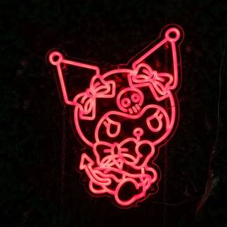 Hello Kitty neon wallpaper