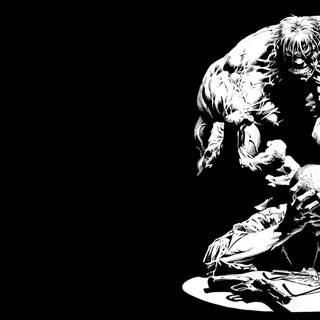 Black and white comics wallpaper