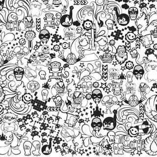 Black and white comics wallpaper