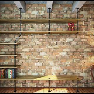 Shelves desktop wallpaper