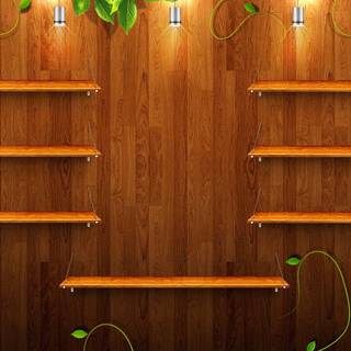 Shelves desktop wallpaper