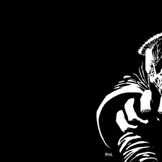Black and white comics wallpaper