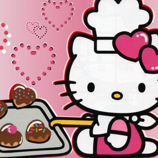 Hello Kitty and friends Valentine's Day wallpaper