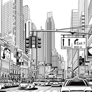 Black and white comics wallpaper