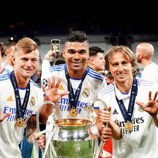 Real Madrid trophy wallpaper