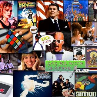 Retro 80s computer wallpaper