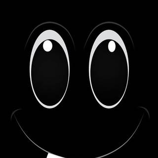 Cute black iPhone 13 wallpaper