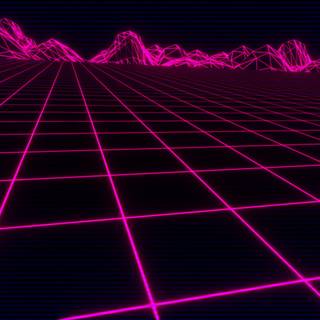 Retro 80s computer wallpaper