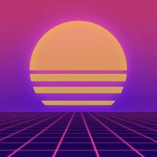 Retro 80s computer wallpaper